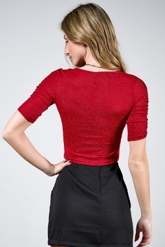 POL REMERA ITALINA LUREX MANG.C/FRUN (29719) en internet