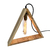 Luminária Triangular Escritório Casa Quarto Madeira Vintage - comprar online