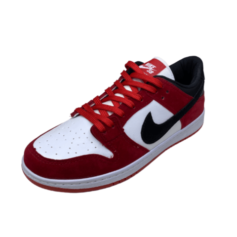 dunk vermelho e preto