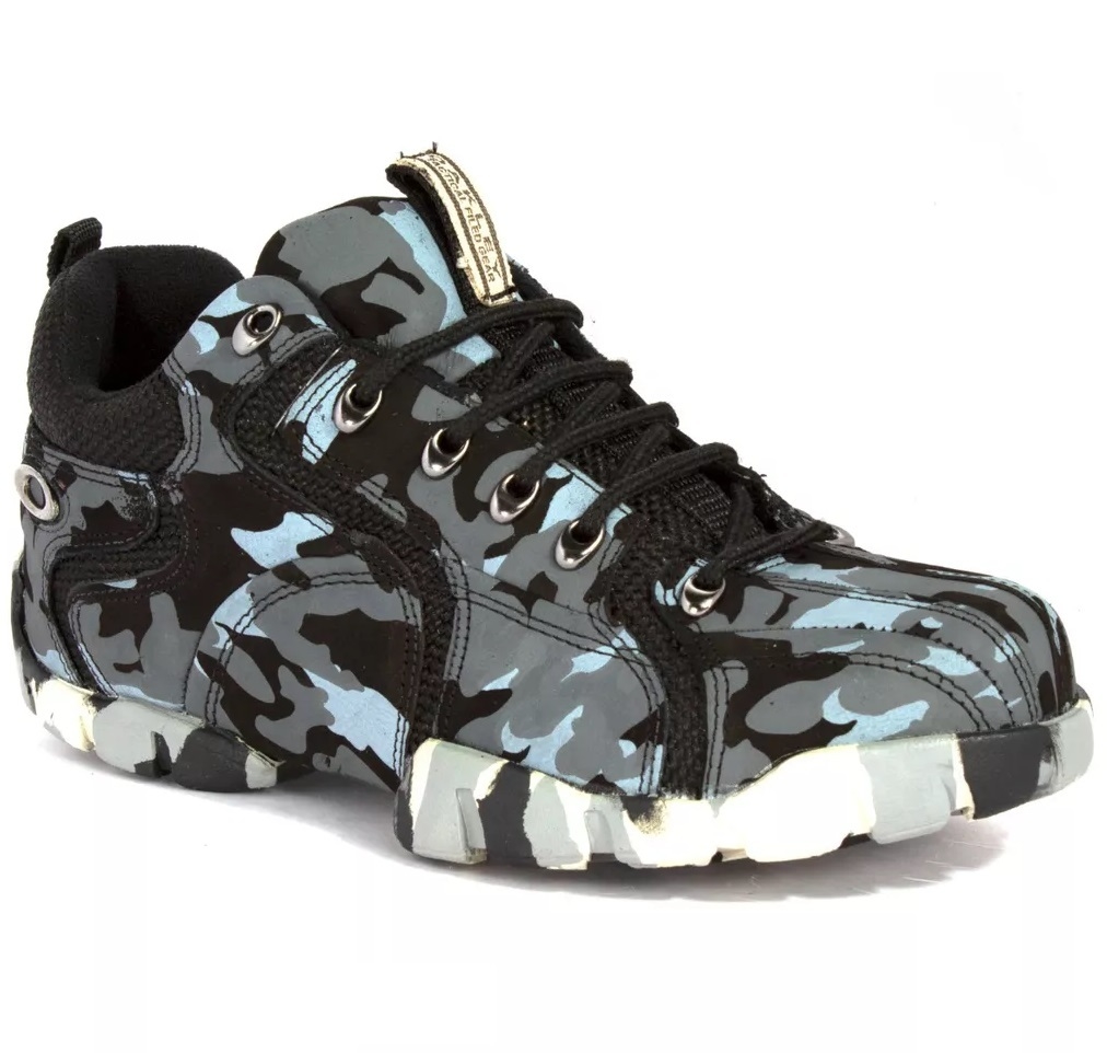 TÊNIS OAKLEY FLAK LOW COURO PRETO CAMUFLADO