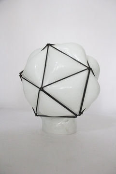 Blown Glass Blanca Opal Geometrica 2 - Arq. Gustavo Moreno - comprar online