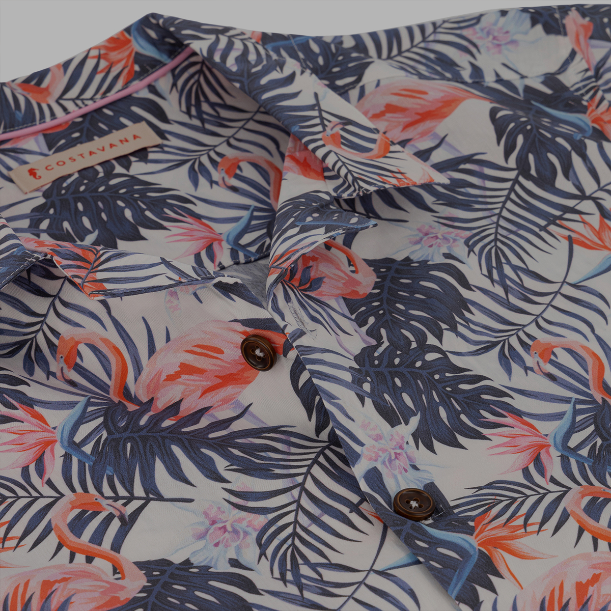 [COSTAVANA] CAMISA HAWAIANA PARA HOMRE  DE ALGODON