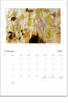 Calendário Impressões 2022 (ARQUIVO DIGITAL) - Fernanda Mascarenhas