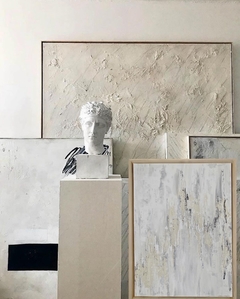 Obra “White silver texture” SOLD OUT. - comprar online
