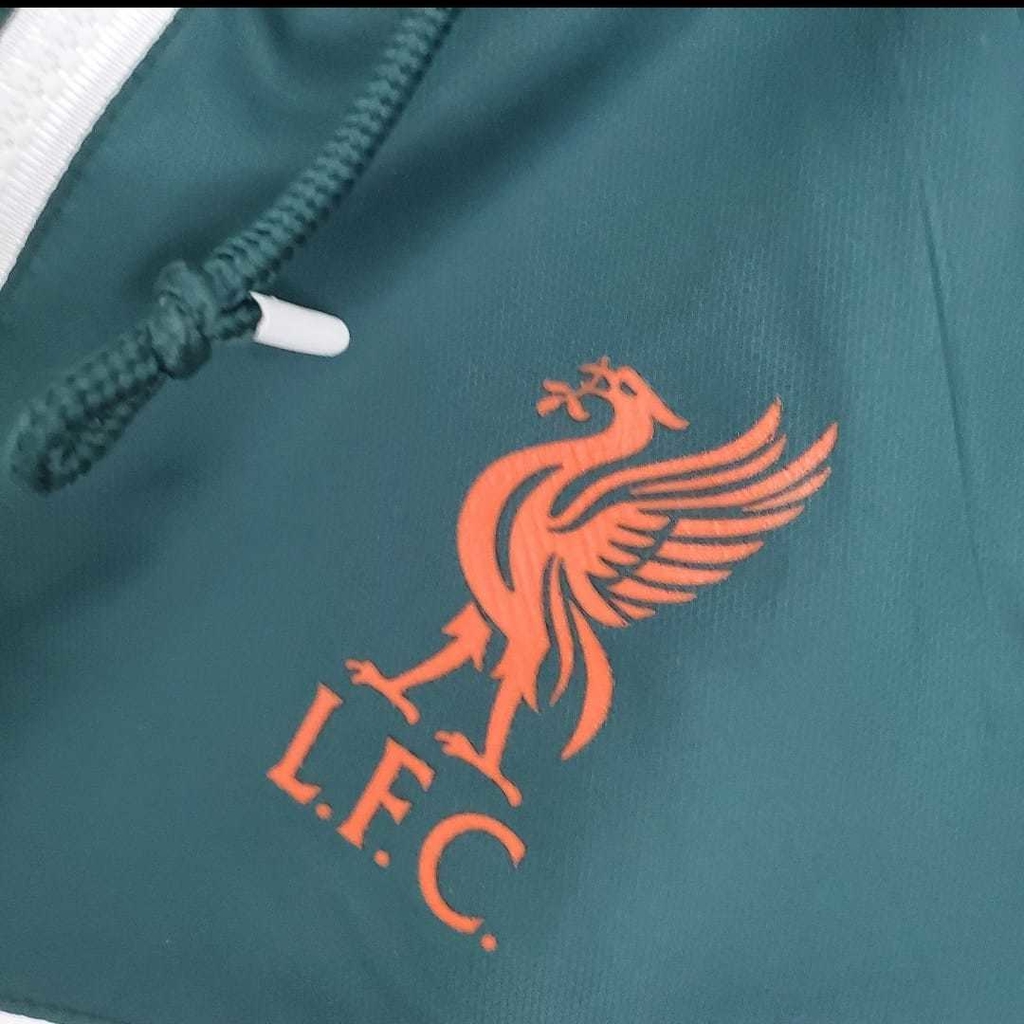 JAQUETA CORTA VENTO LIVERPOOL -NIKE-MASCULINA-BRANCA/CINZA