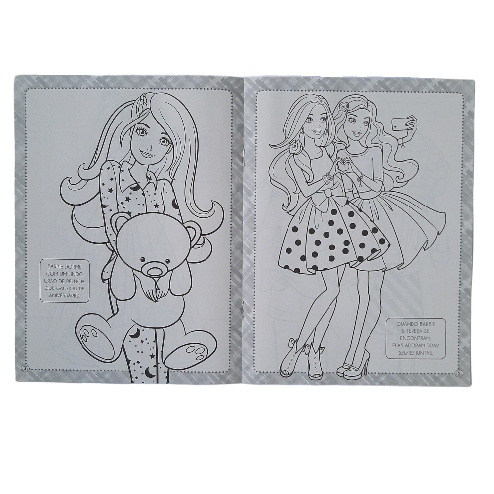 Livro de atividades Barbie c/Lapis para Colorir