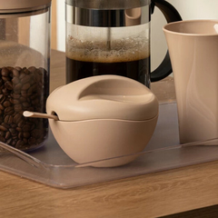 AÇUCAREIRO COM COLHER DE PLÁSTICO CAPUCCINO UZ UTILIDADES - comprar online