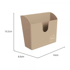 PORTA GUARDANAPO SLIM DE PLÁSTICO SOLIDO CAPUCCINO UZ UTILIDADES - comprar online