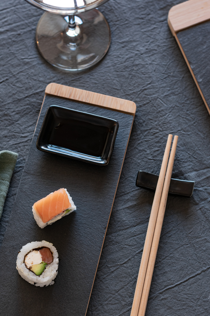 Congelar Acostumbrar He aprendido Set de sushi negro para 2 Bambu - LS Design & Home