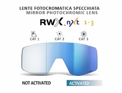 SALICE 023 RWX Montura Negra, Optica 1 Negra, Optica 2 FOTOCROMATICA del exclusivo sistema de la marca italiana en azul - ProCyclingStore