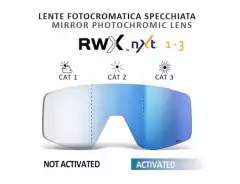 SALICE 023 RWX Montura Negra, Optica 1 Negra, Optica 2 FOTOCROMATICA del exclusivo sistema de la marca italiana en azul - ProCyclingStore
