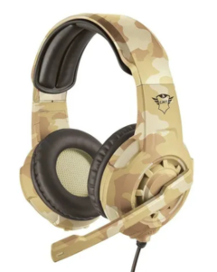 AURICULARES TRUST GXT310 RADIUS GAMER DESERT C/MIC PLUG