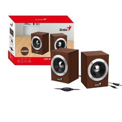 PARLANTES GENIUS SP-HF280 2.0 MADERA 6W USB