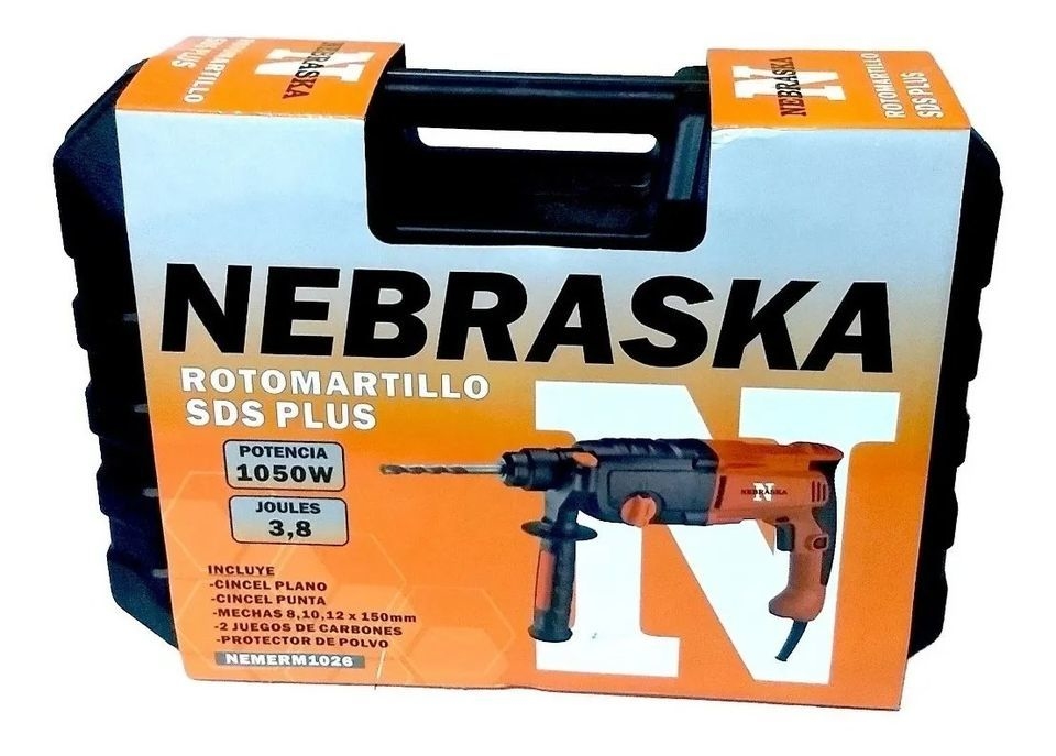 Rotomartillo Taladro Roto Percutor 3,8j 1050w Nebraska + Acc