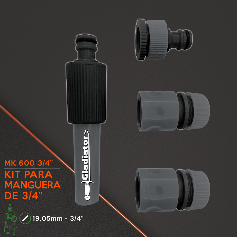 Kit de Riego para Manguera de 3/4 Gladiator MK-600