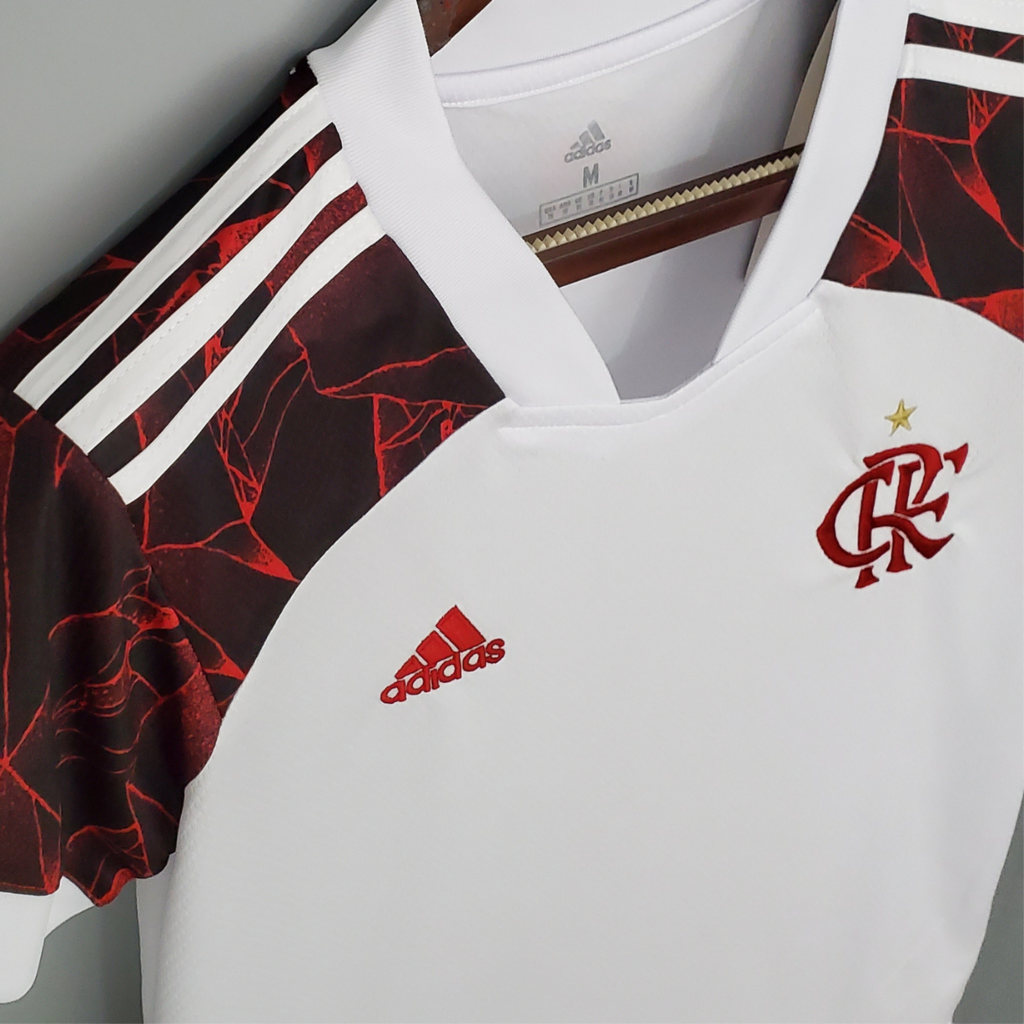 Camisa Flamengo II 21/22 - Masculino Torcedor - Branco/Vermelho