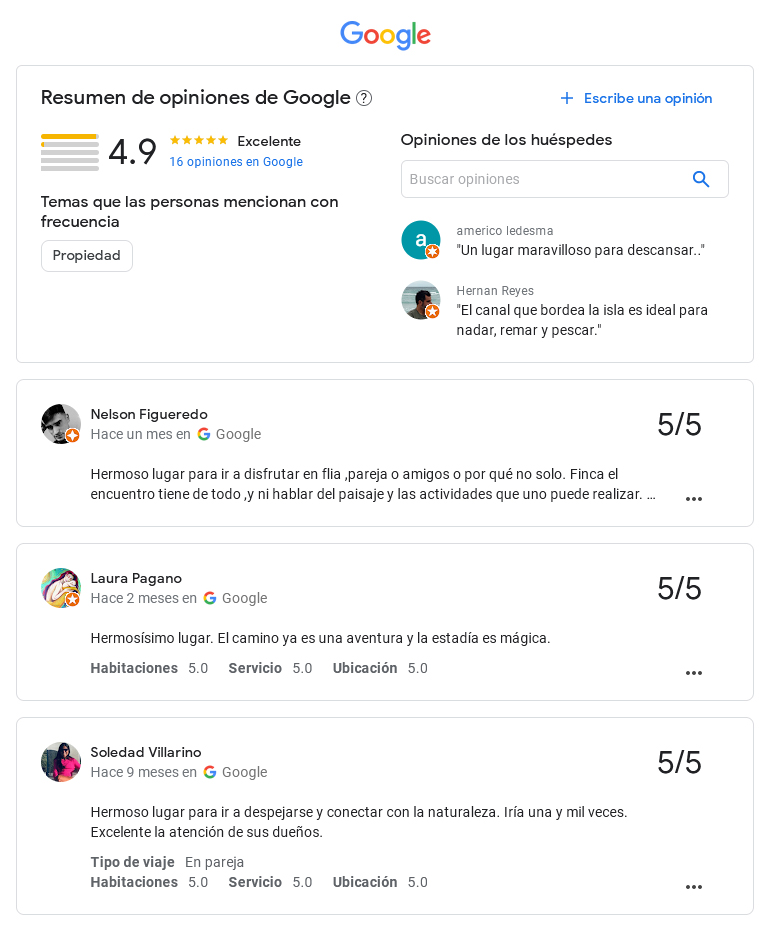 Opiniones de Google