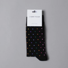 MEDIA LUNAR SOCK NEGRO MULTIC