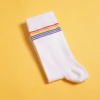 MEDIA MEDIAS ORGULLO STRIPES FINAS - BLANCO