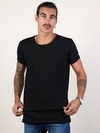 REMERA BASICA CUELLO ANCHO NEGRA