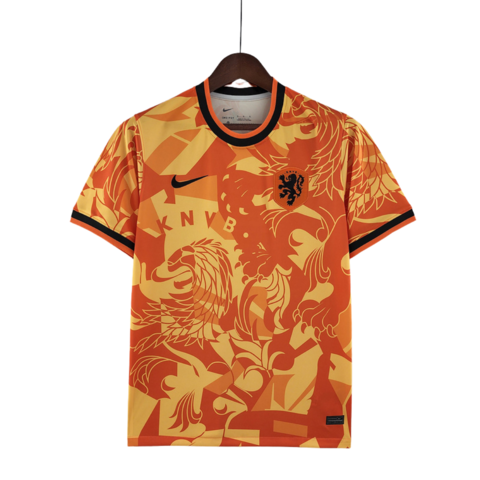 Camisa Holanda TREINO 22/23 - Torcedor Nike Masculina - Preta