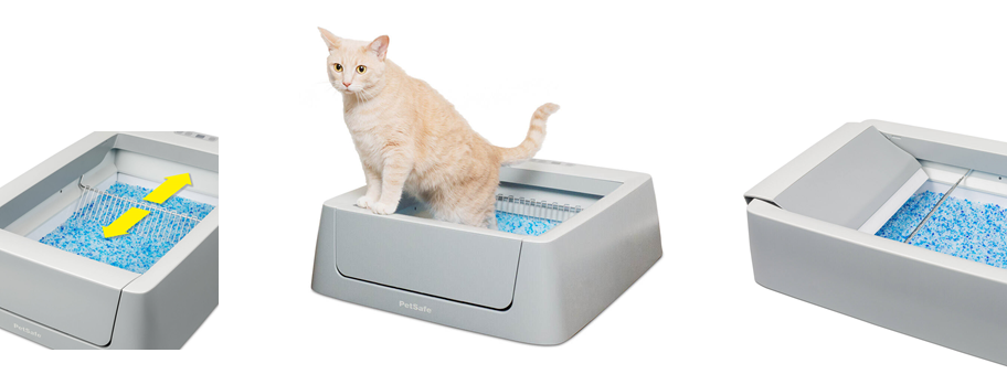 Petsafe arenero automático blanco para gatos