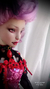 Moulin Rouge "Lilac" Muñeca de porcelana articulada artística ooak, Porcelain ball jointed doll fine art bjd. - Amado-Gravagno Porcelain bjd