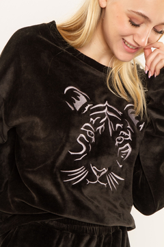 Buzo de plush Tibet - negro - comprar online
