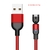 Cabo magnético giratório 540 °, micro usb tipo c para carregamento para samsung s20 s10 note 10 plus xiaomi mi 10 pro cabo magnético de 1m