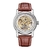 Mg. Orkina relógio masculino de luxo, pulseira de couro, retrô, preto, dourado - loja online