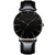 Relógio de pulso minimalista masculino geneva, relógio de quartzo de aço inoxidável azul ultrafino com pulseira de malha, casual para negócios, 2021 na internet