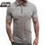 Camisa polo masculina, camisa polo de manga curta, cor de contraste