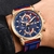 2022 lige novos relógios dos homens marca superior de luxo dial relógio masculino moda silicone à prova dwaterproof água quartzo ouro relógio masculino esporte cronógrafo - comprar online