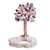 Mini cristal de cura de reiki, árvore de dinheiro natural, ametista, peça de quartzo, amostra para decoração de riqueza na internet