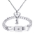 Pulseira de aço inoxidável para casal, joia com bloqueio de coração amor, pulseiras, chave, pingente, colar para amantes, joias para presente