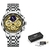 Relógio masculino luxo esportivo aço inoxidável mais caixa - loja online
