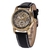 Mg. Orkina relógio masculino de luxo, pulseira de couro, retrô, preto, dourado - Loja Oficial Christian Acessórios - Frete Grátis Disponível  