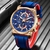 2022 lige novos relógios dos homens marca superior de luxo dial relógio masculino moda silicone à prova dwaterproof água quartzo ouro relógio masculino esporte cronógrafo