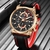 Imagem do 2022 lige novos relógios dos homens marca superior de luxo dial relógio masculino moda silicone à prova dwaterproof água quartzo ouro relógio masculino esporte cronógrafo