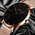 Imagem do Relógio de pulso minimalista masculino geneva, relógio de quartzo de aço inoxidável azul ultrafino com pulseira de malha, casual para negócios, 2021