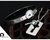 Imagem do Pulseira de aço inoxidável para casal, joia com bloqueio de coração amor, pulseiras, chave, pingente, colar para amantes, joias para presente