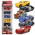 Conjunto disney pixar carro 3 relâmpago mcqueen jackson tempestade mack tio caminhão 1:55 diecast metal modelo de carro brinquedo menino natal presente