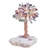 Mini cristal de cura de reiki, árvore de dinheiro natural, ametista, peça de quartzo, amostra para decoração de riqueza