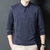 Camisa polo masculina manga longa lapela fino - comprar online