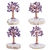 Mini cristal de cura de reiki, árvore de dinheiro natural, ametista, peça de quartzo, amostra para decoração de riqueza na internet