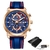 Imagem do 2022 lige novos relógios dos homens marca superior de luxo dial relógio masculino moda silicone à prova dwaterproof água quartzo ouro relógio masculino esporte cronógrafo