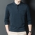 Imagem do Camisa polo masculina manga longa lapela fino