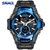 Smael relógio digital led masculino, relógio analógico quartz militar esportivo para homens