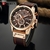 Relógios masculinos marca superior luxo cronógrafo esporte dos homens relógio de pulso