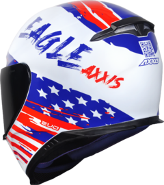 CAPACETE AXXIS EAGLE INDEPENDENCE GLOSS WHITE - comprar online
